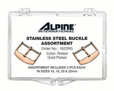 ALPINE Leather Band Rolled Gold Plated Buckle 1622RG
